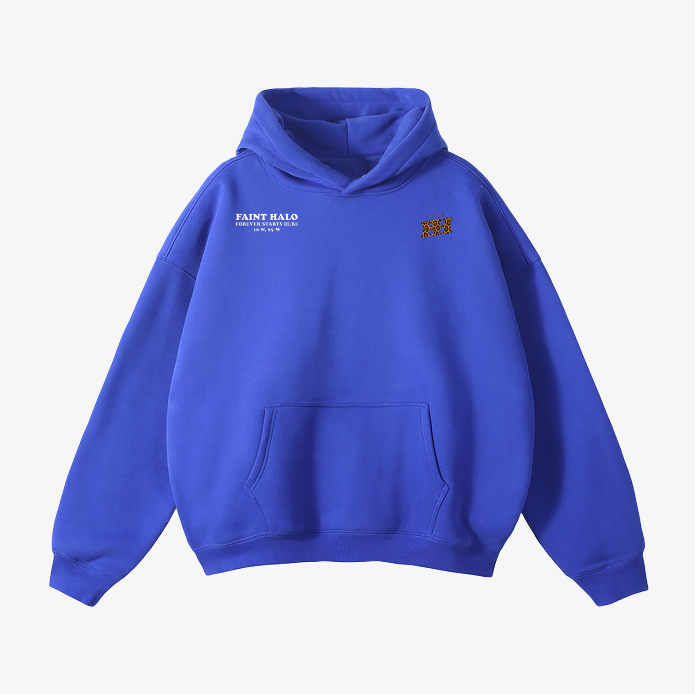 "LOVE YOU BEYOND THE STARS" HEAVYWEIGHT LEOPARD HOODIE