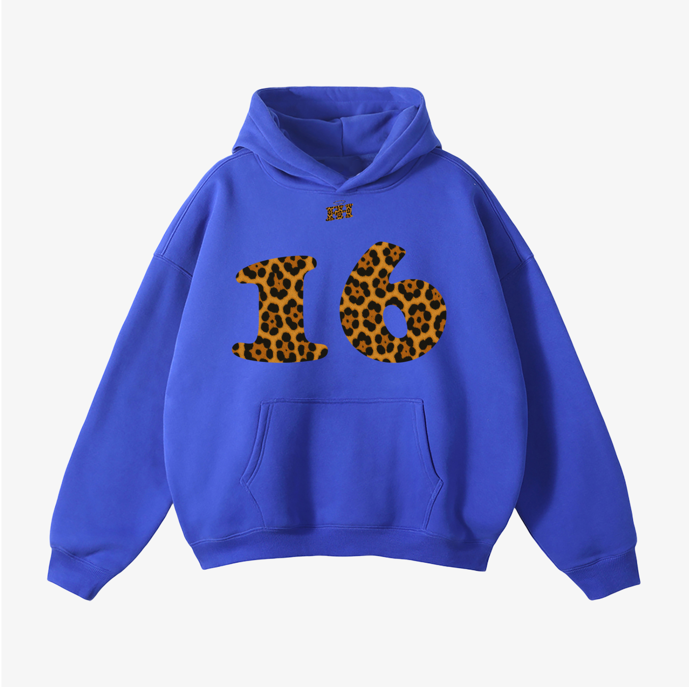 "16" HEAVYWEIGHT LEOPARD HOODIE