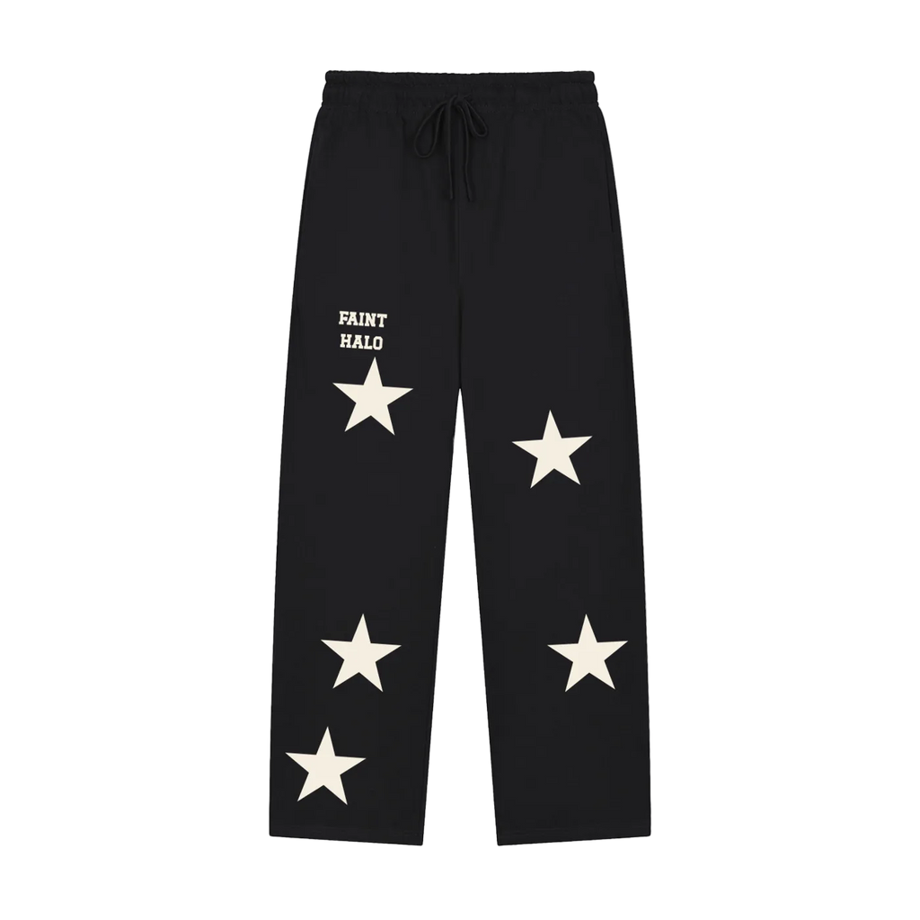 Stars Wide Leg Sweat Pants