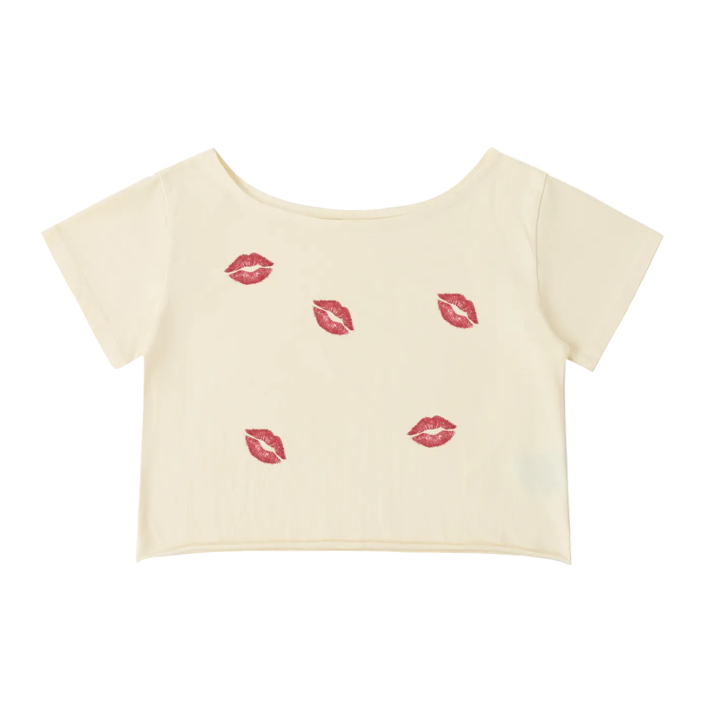 Kiss Off Shoulder Baby Tee