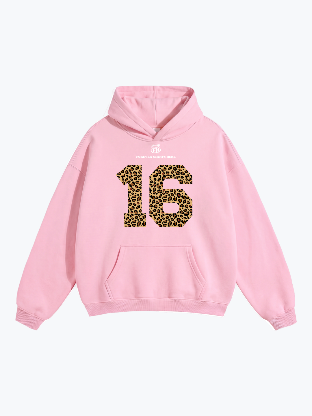 "16:85" LEOPARD OVERSIZED HOODIE