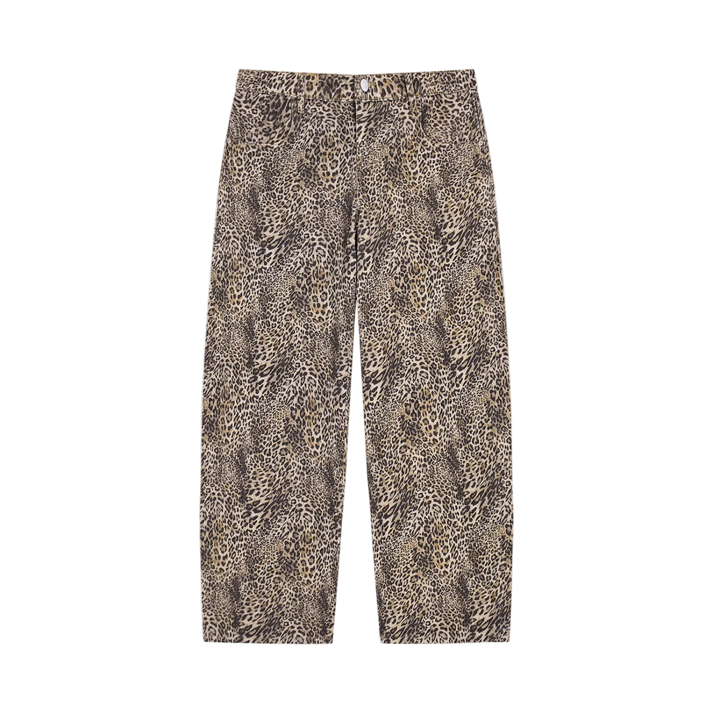 Essential Leopard Wide Leg Jeans