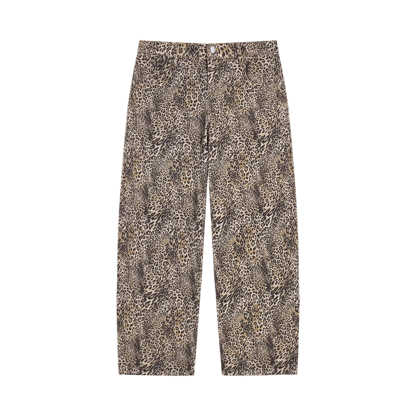 Essential Leopard Wide Leg Jeans
