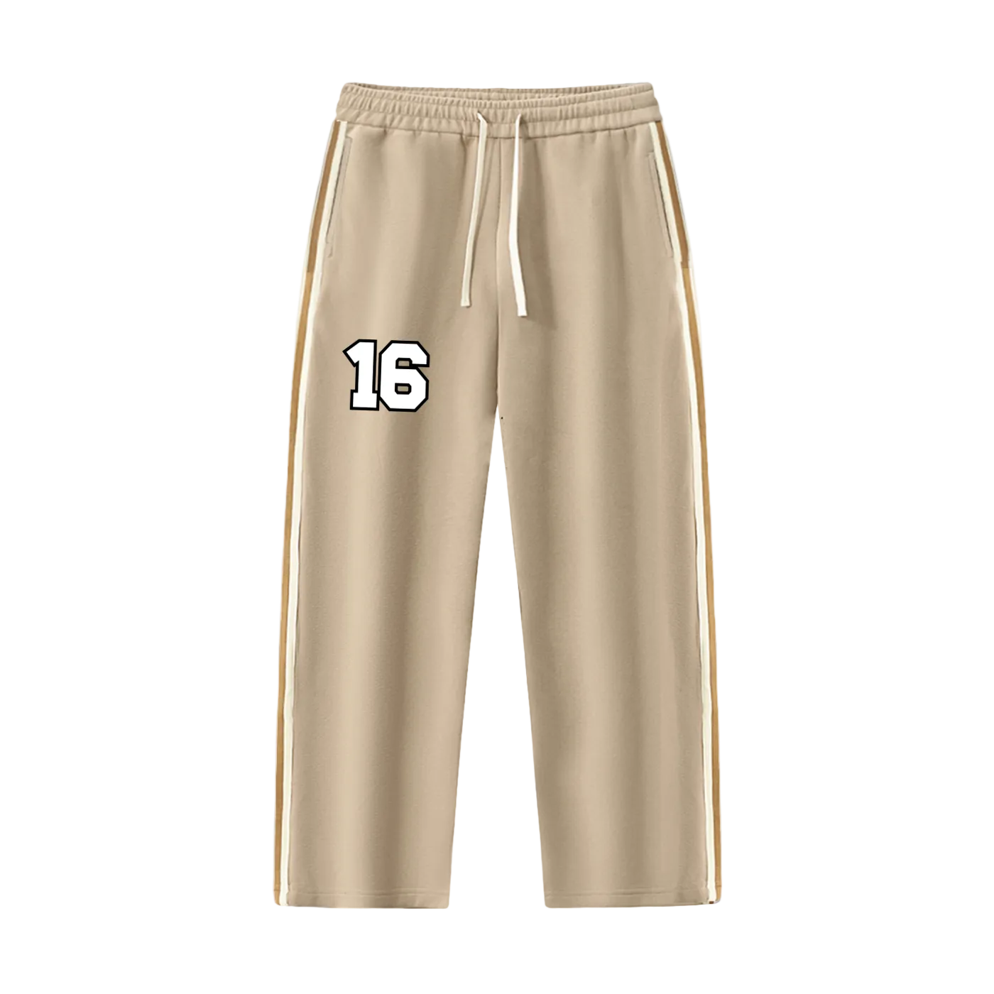 16 Striped Wide Leg Sweat Pants