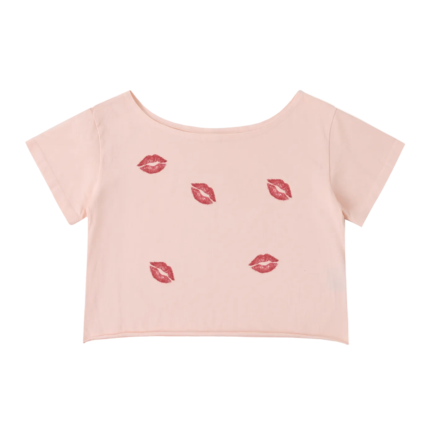 Kiss Off Shoulder Baby Tee