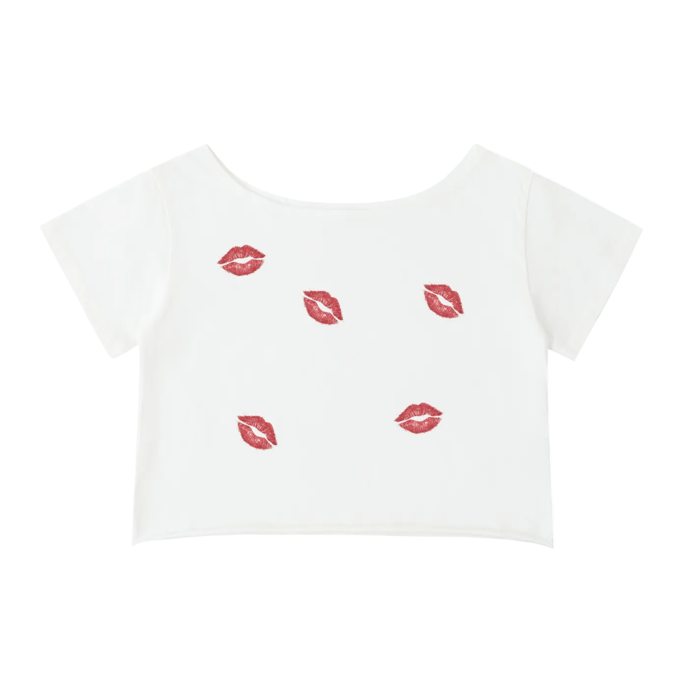 Kiss Off Shoulder Baby Tee