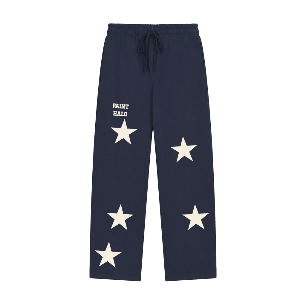 Stars Wide Leg Sweat Pants