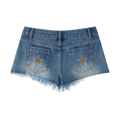 Stars Denim Shorts