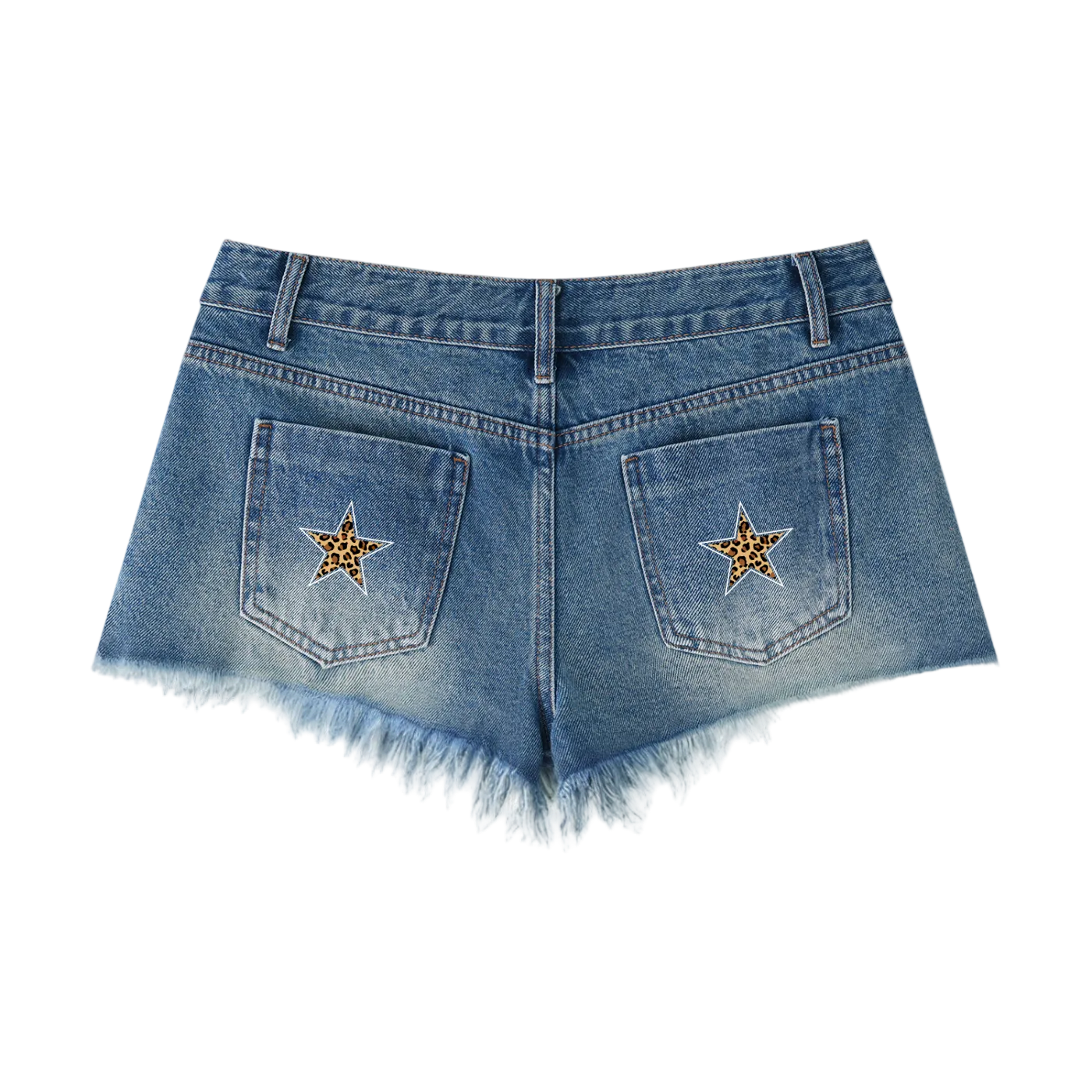 Stars Denim Shorts