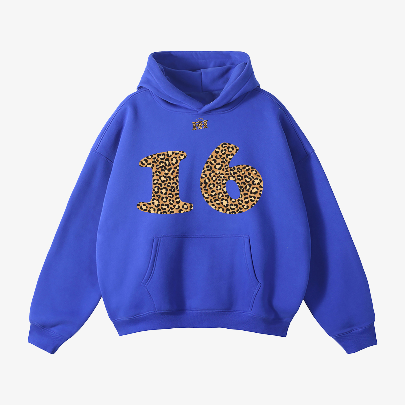 "16" HEAVYWEIGHT LEOPARD HOODIE
