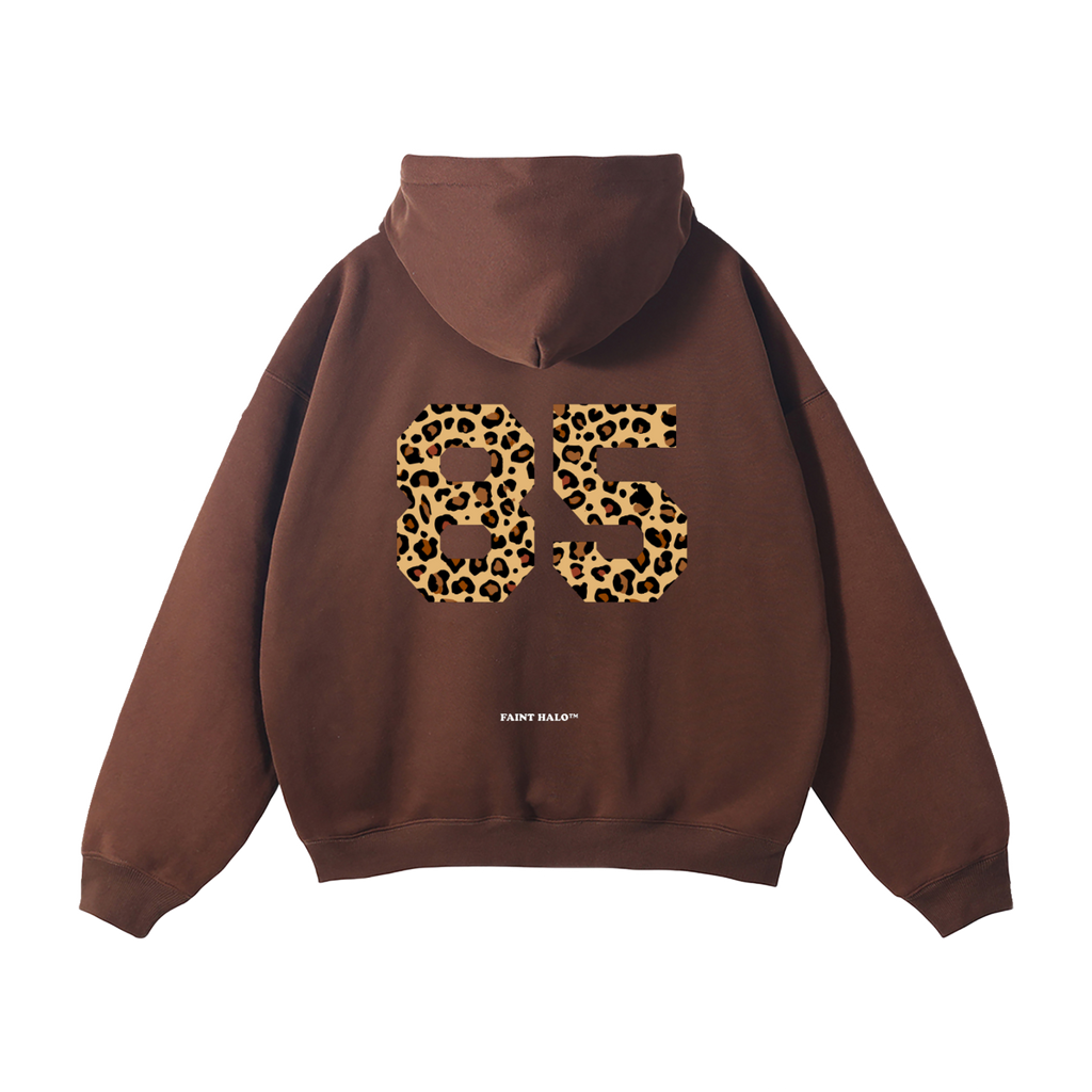 "16:85" HEAVYWEIGHT LEOPARD HOODIE