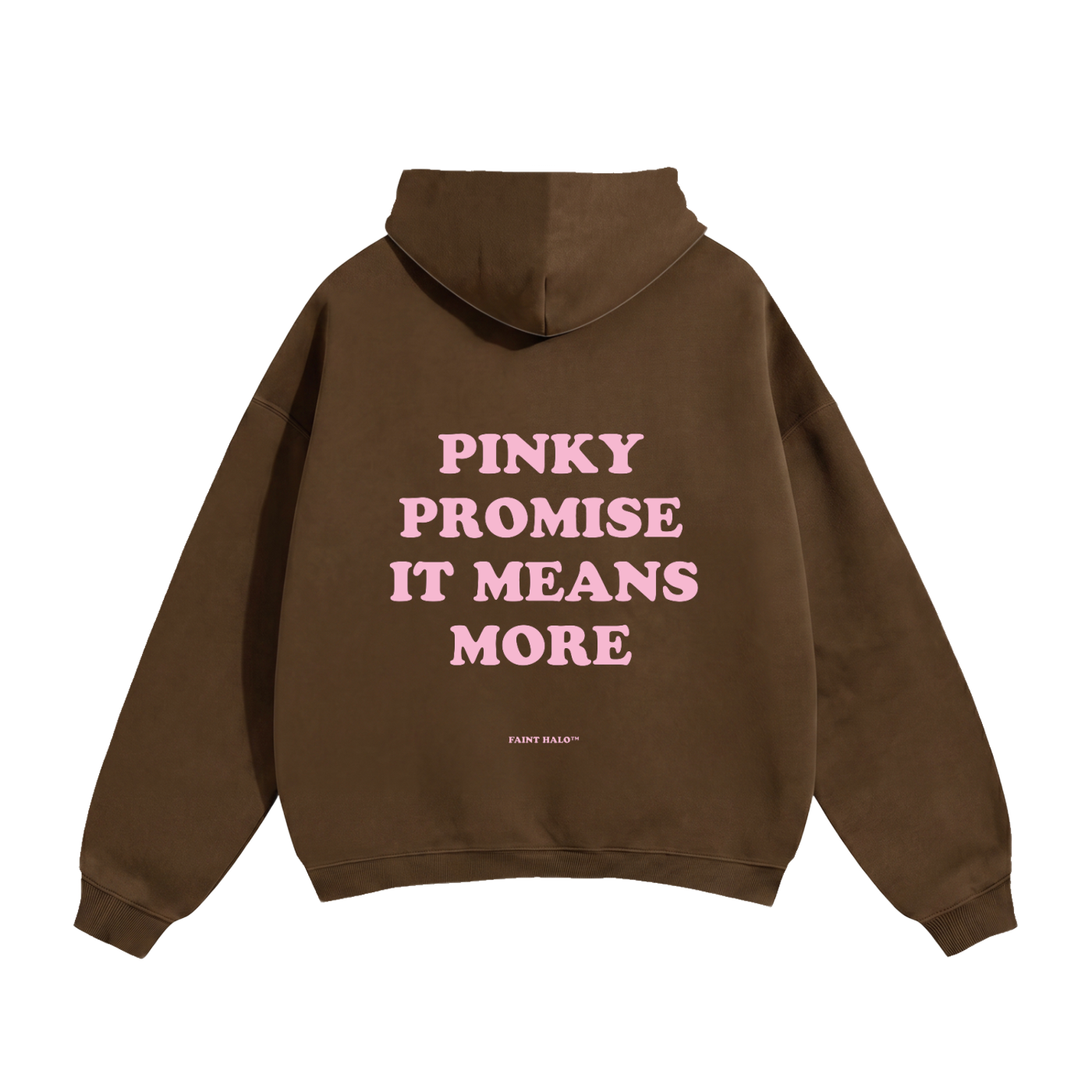 Pinky Promise It Means More Pink Heavyweight Hoodie