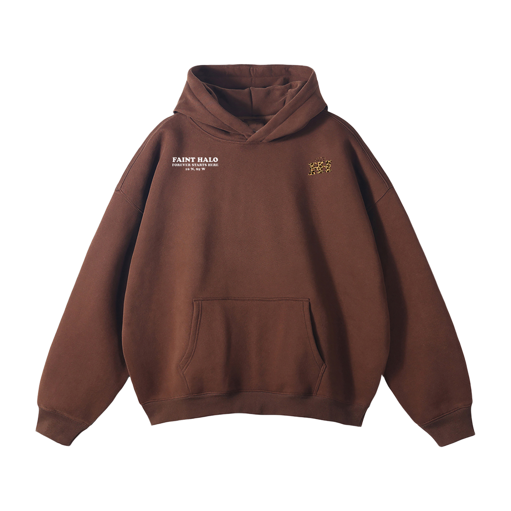 "DONT TRUST THE PRETTY ONES" HEAVYWEIGHT LEOPARD HOODIE