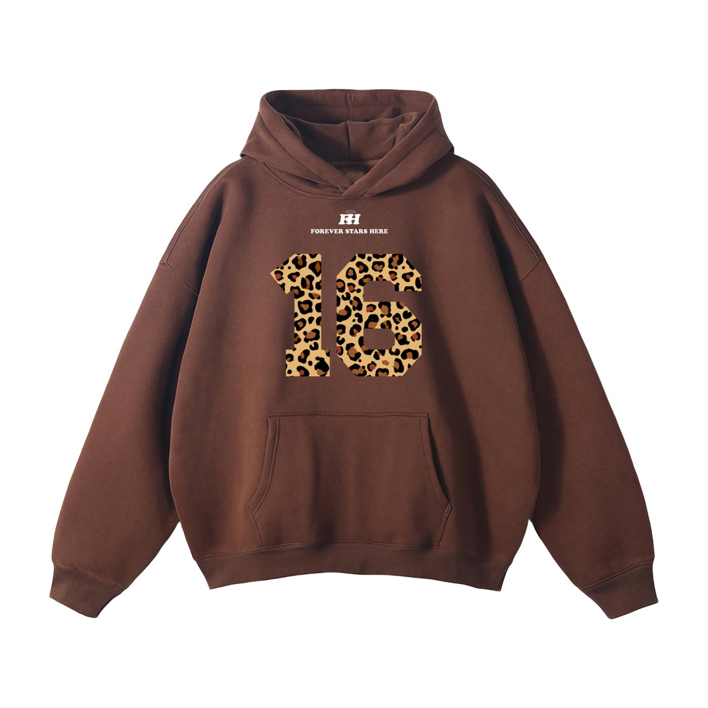 "16:85" HEAVYWEIGHT LEOPARD HOODIE
