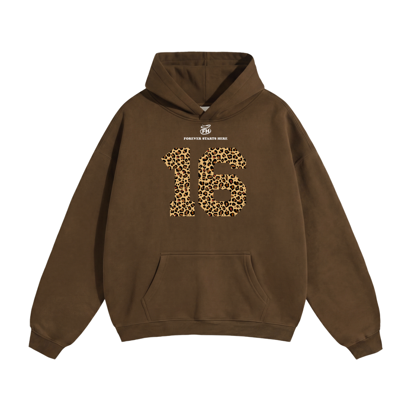 16:85 Leopard Heavyweight Hoodie