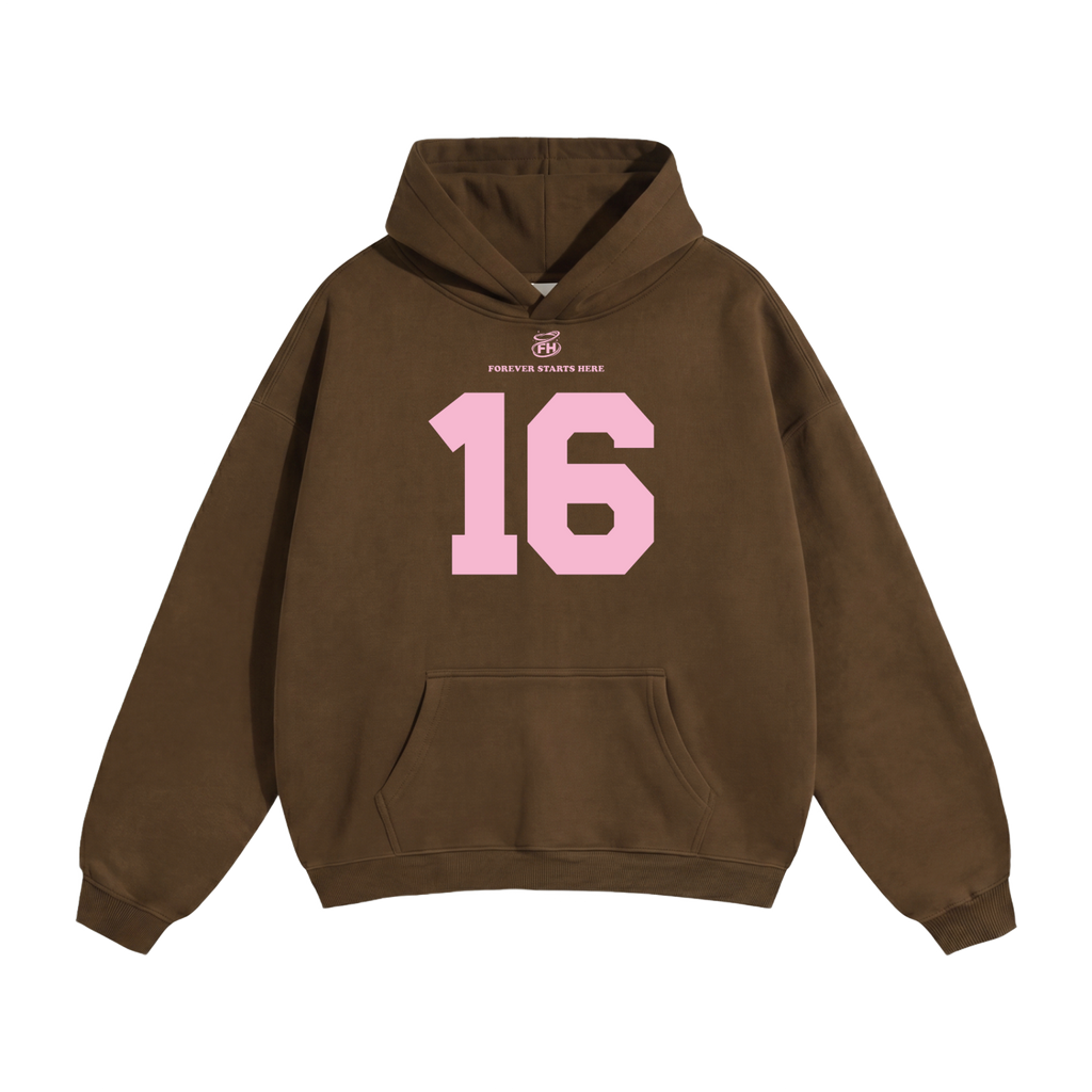 16:85 Pink Heavyweight Hoodie