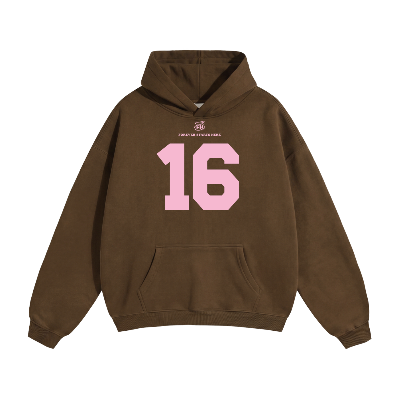 16:85 Pink Heavyweight Hoodie