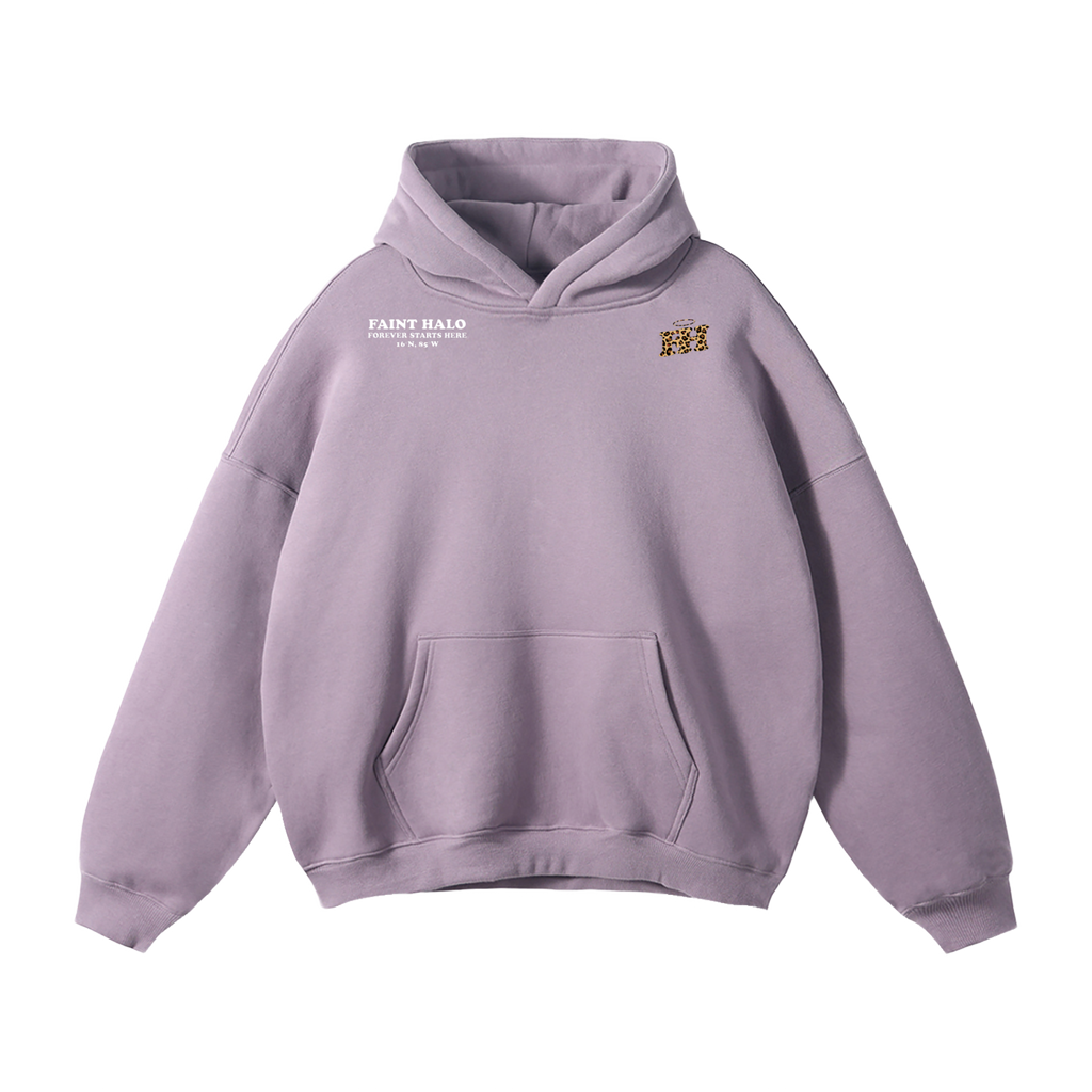 "LOVE YOU BEYOND THE STARS" HEAVYWEIGHT LEOPARD HOODIE