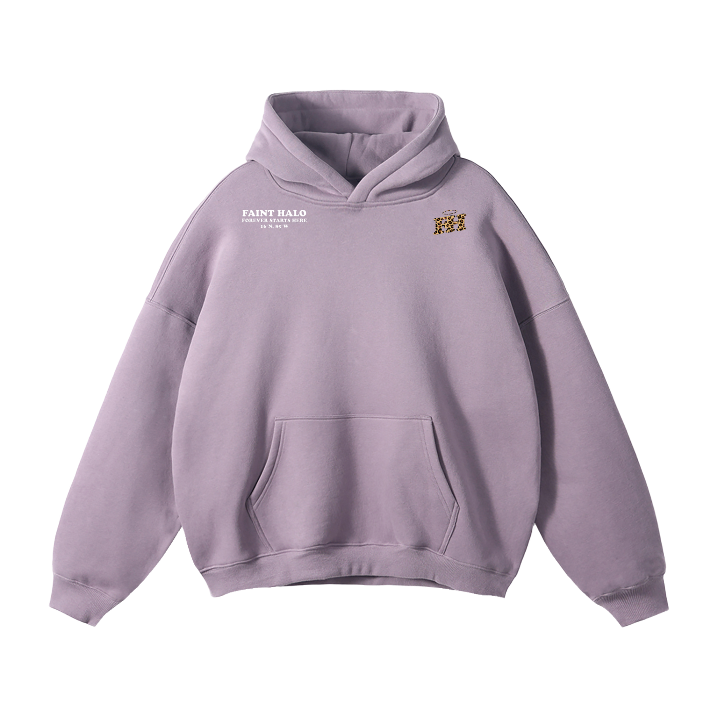 "LOVE YOU BEYOND THE STARS" HEAVYWEIGHT LEOPARD HOODIE