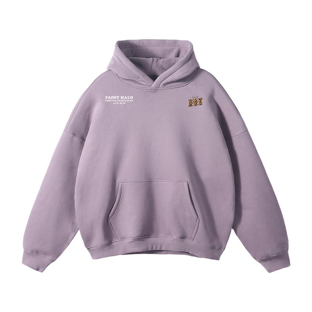 "DONT TRUST THE PRETTY ONES" HEAVYWEIGHT LEOPARD HOODIE