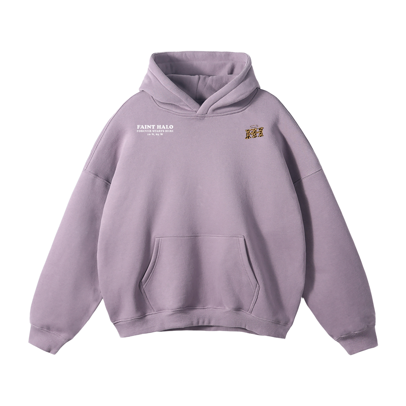 "DONT TRUST THE PRETTY ONES" HEAVYWEIGHT LEOPARD HOODIE