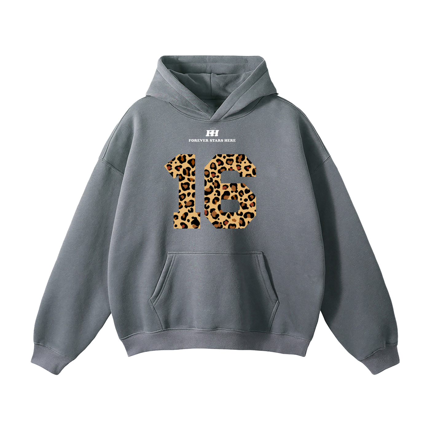 "16:85" HEAVYWEIGHT LEOPARD HOODIE