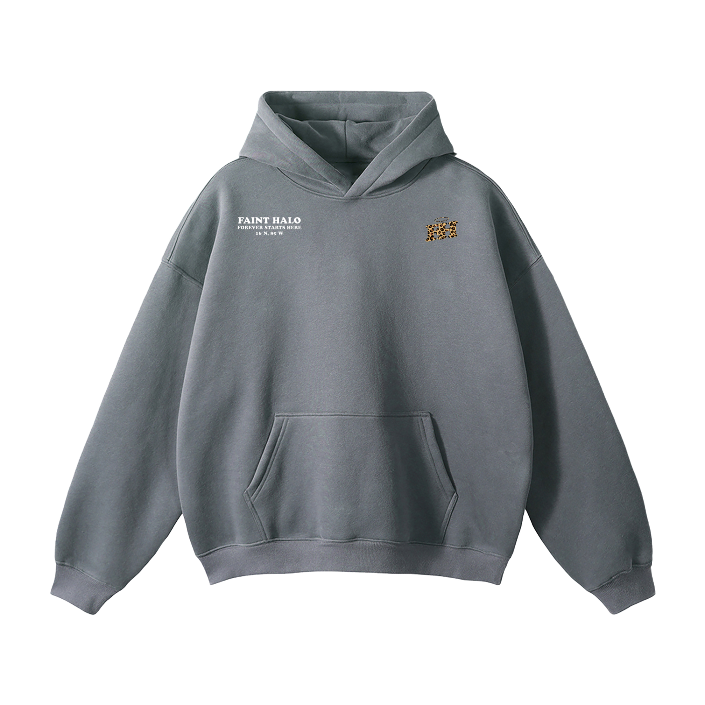 "DONT TRUST THE PRETTY ONES" HEAVYWEIGHT LEOPARD HOODIE