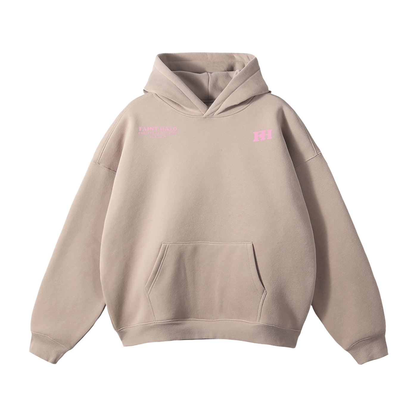 "PINKY PROMISE IT MEANS MORE" HEAVYWEIGHT PINK HOODIE