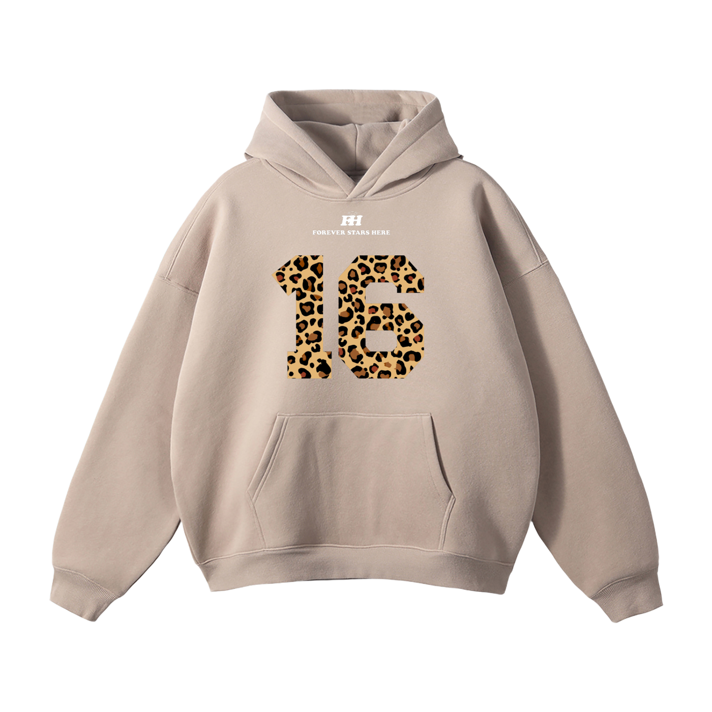 "16:85" HEAVYWEIGHT LEOPARD HOODIE