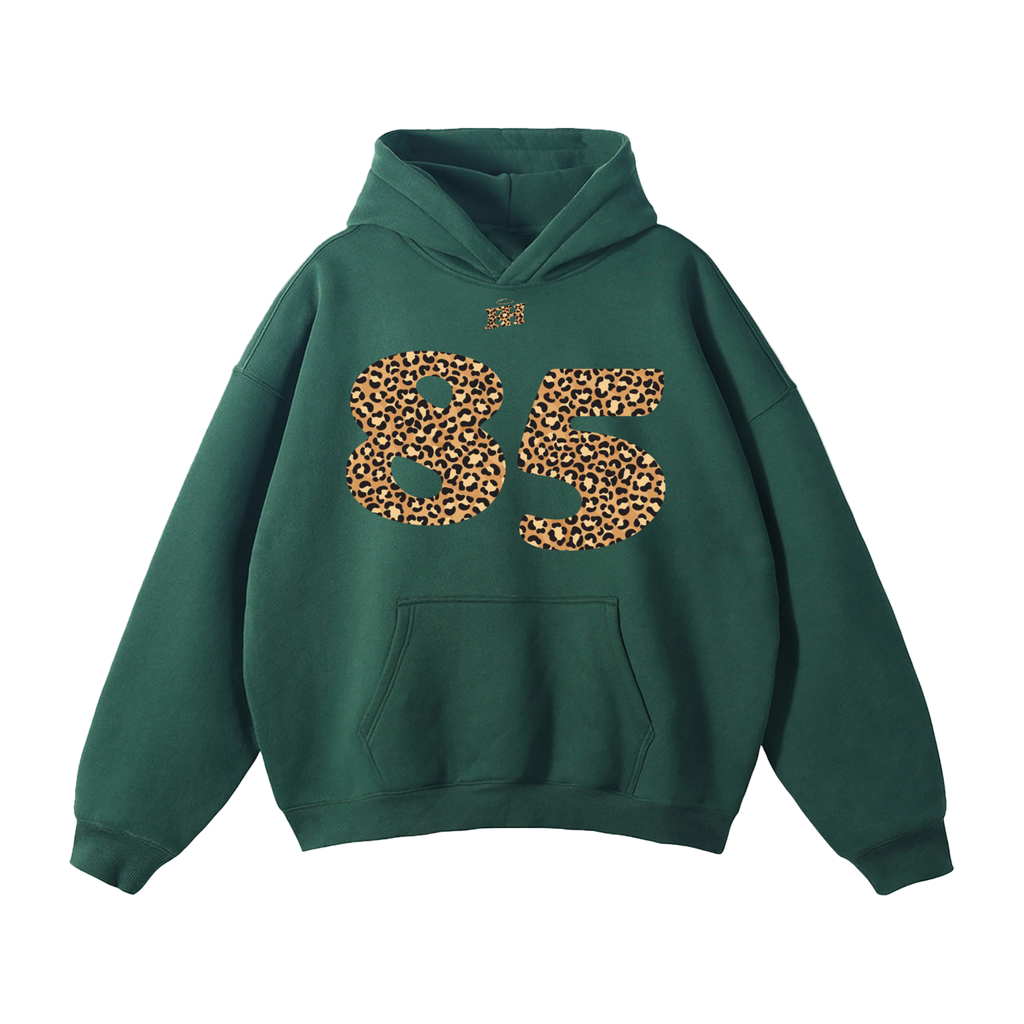 "85" HEAVYWEIGHT LEOPARD HOODIE