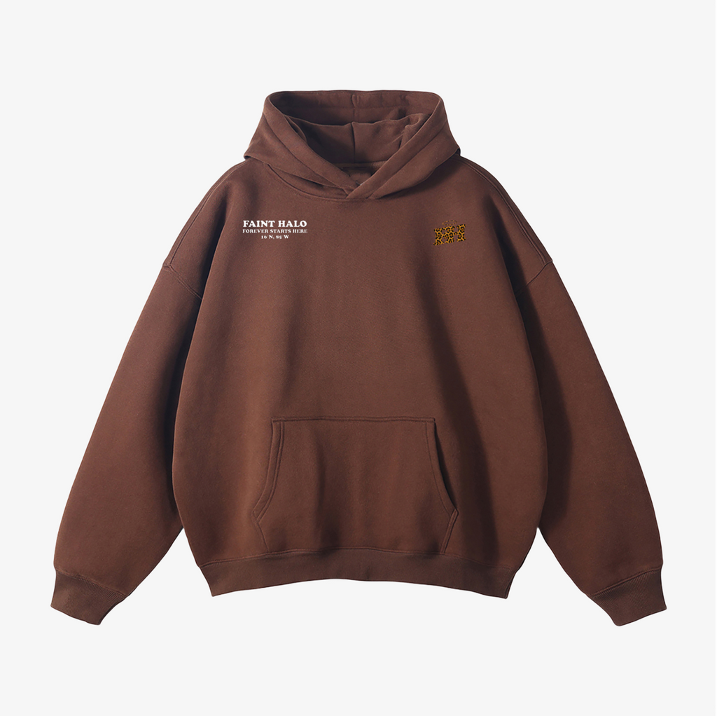 "LOVE YOU BEYOND THE STARS" HEAVYWEIGHT LEOPARD HOODIE