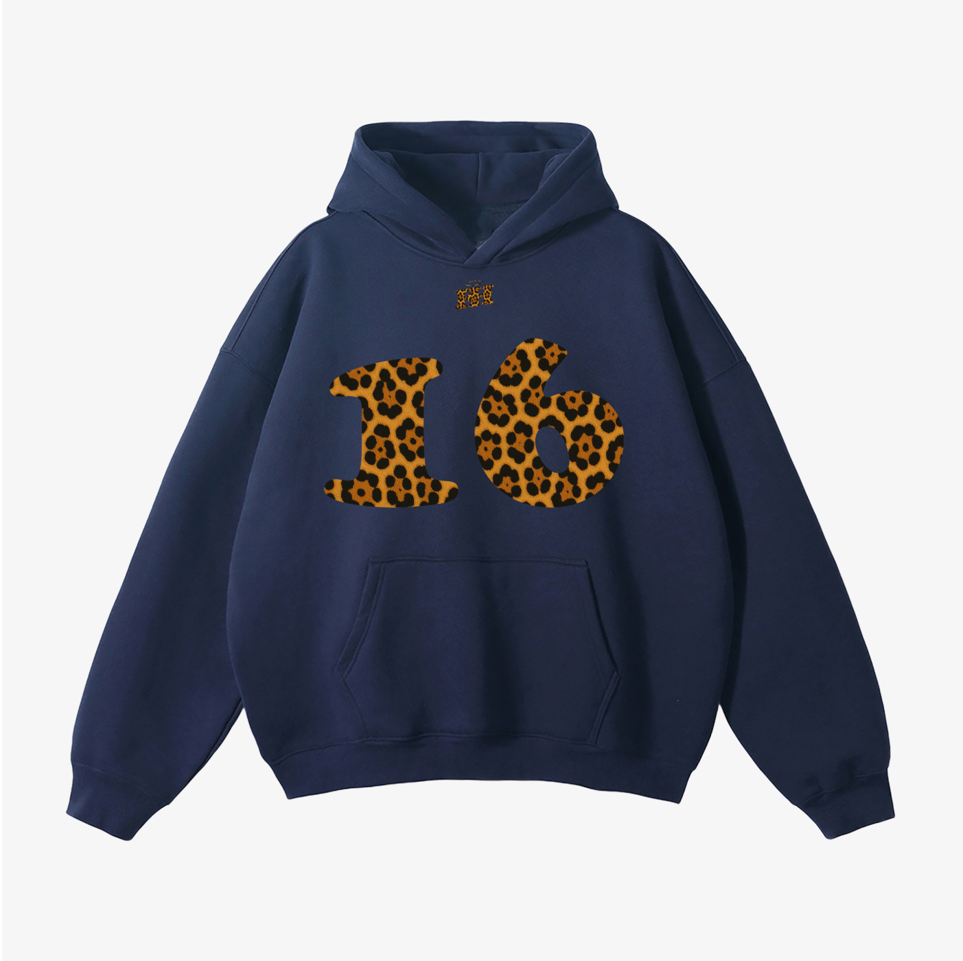 "16" HEAVYWEIGHT LEOPARD HOODIE