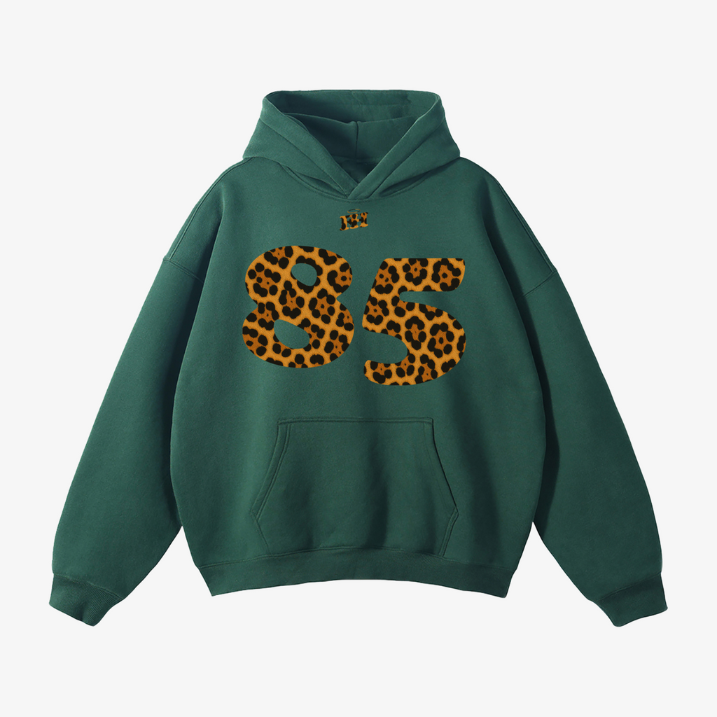 "85" HEAVYWEIGHT LEOPARD HOODIE