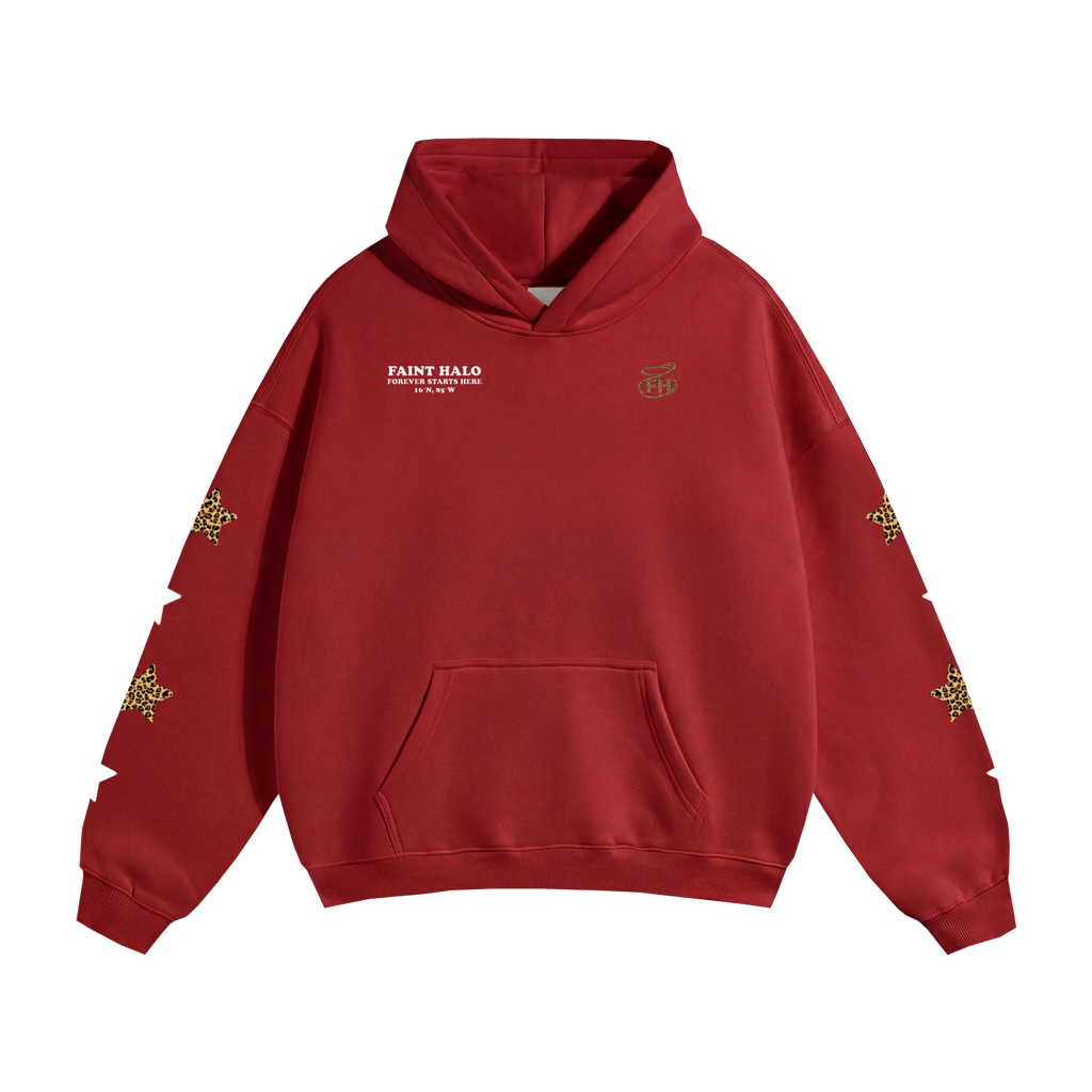 Stars Leopard Heavyweight Hoodie