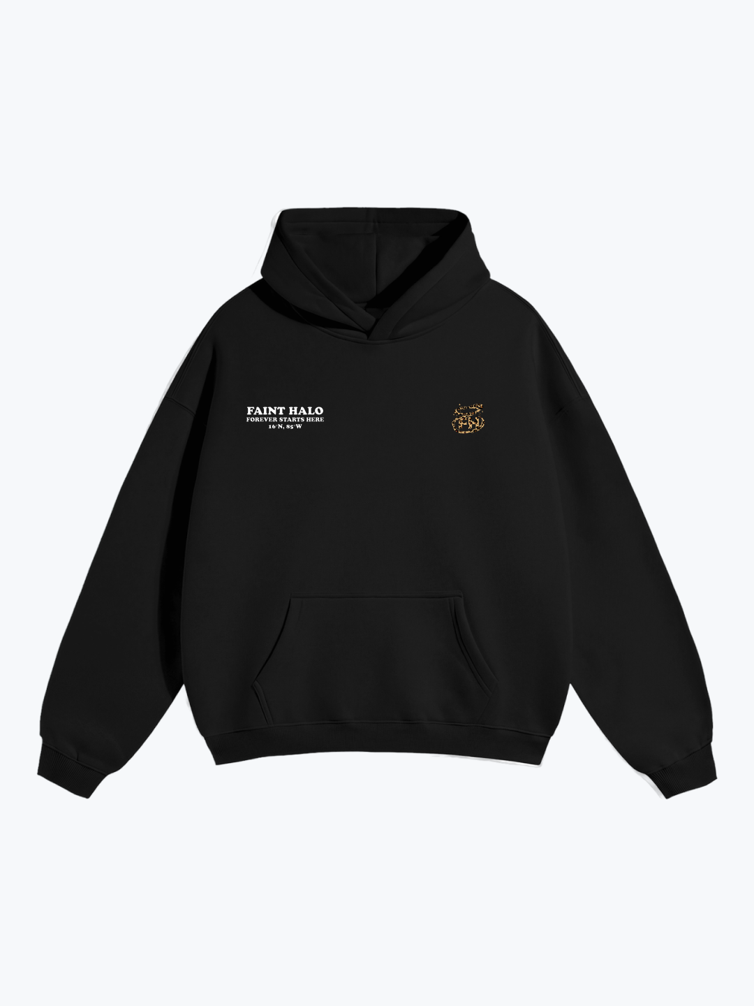 "LOVE YOU BEYOND THE STARS" LEOPARD OVERSIZED HOODIE