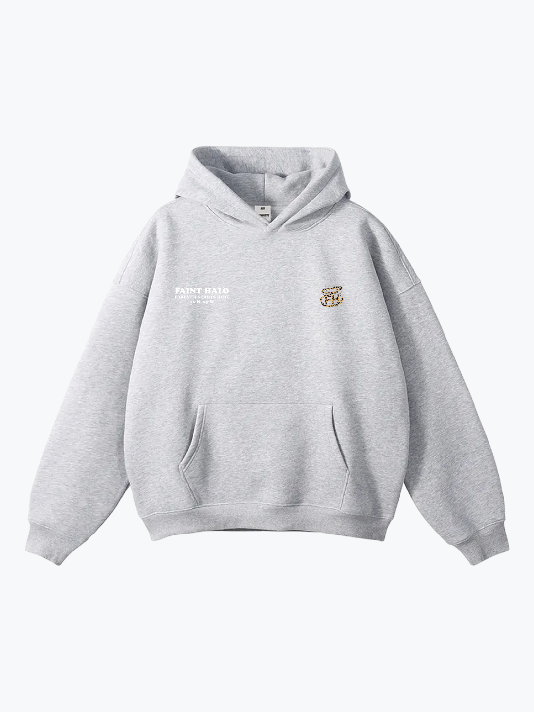 "LOVE YOU BEYOND THE STARS" LEOPARD OVERSIZED HOODIE