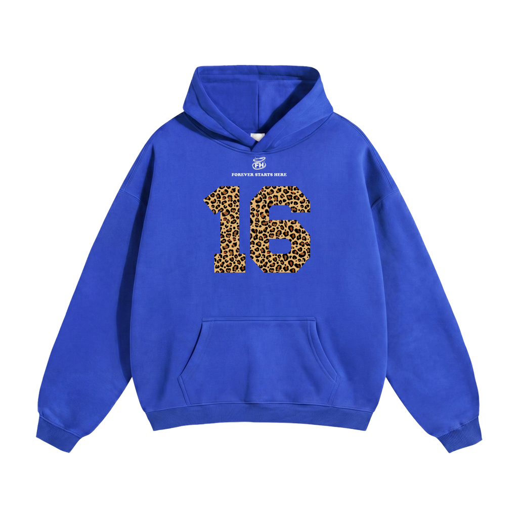 16:85 Leopard Heavyweight Hoodie