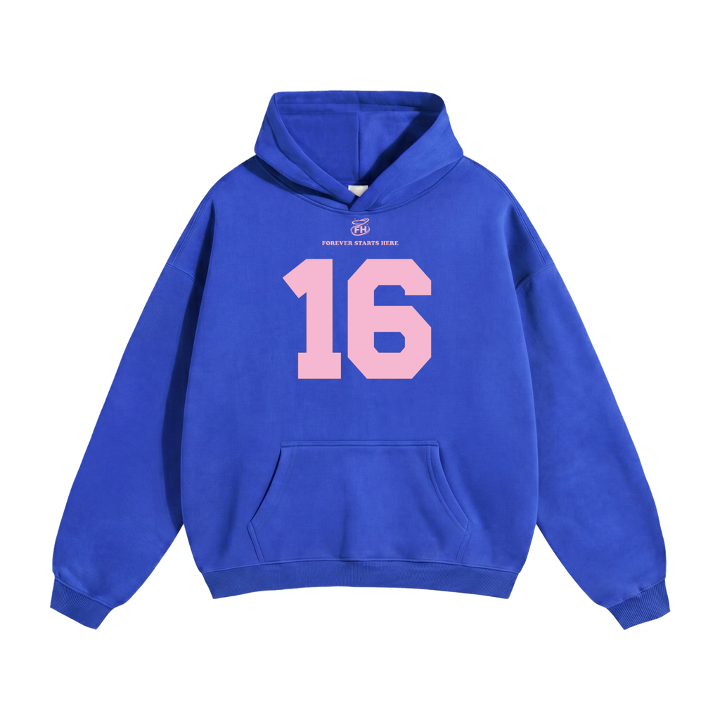 16:85 Pink Heavyweight Hoodie