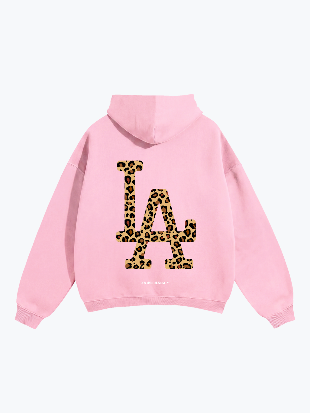 "LA" LEOPARD OVERSIZED HOODIE