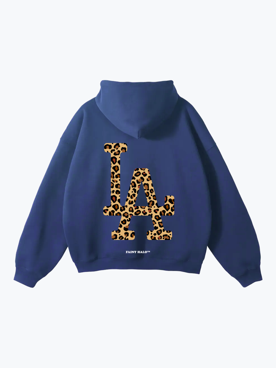 "LA" LEOPARD OVERSIZED HOODIE
