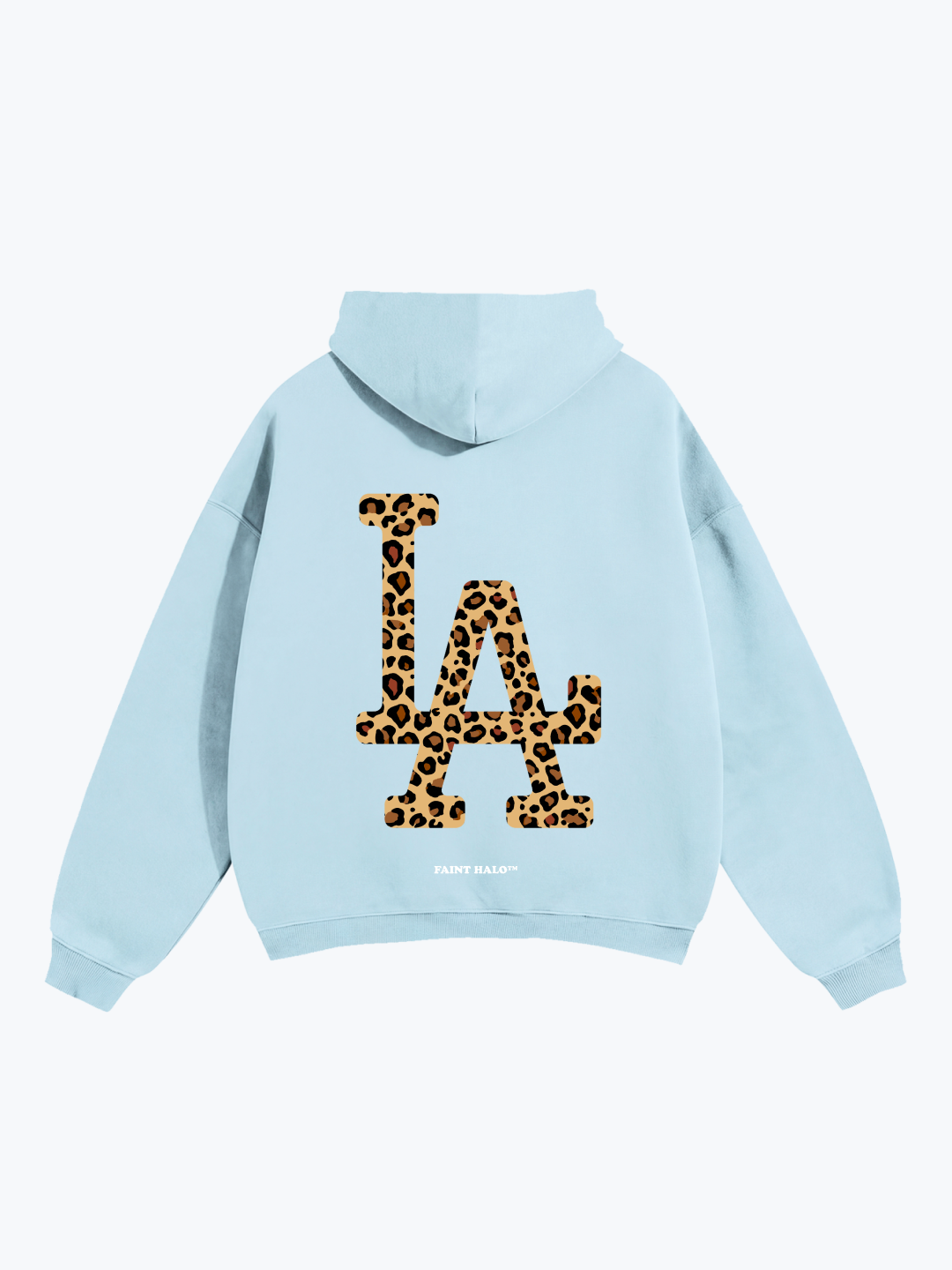 "LA" LEOPARD OVERSIZED HOODIE