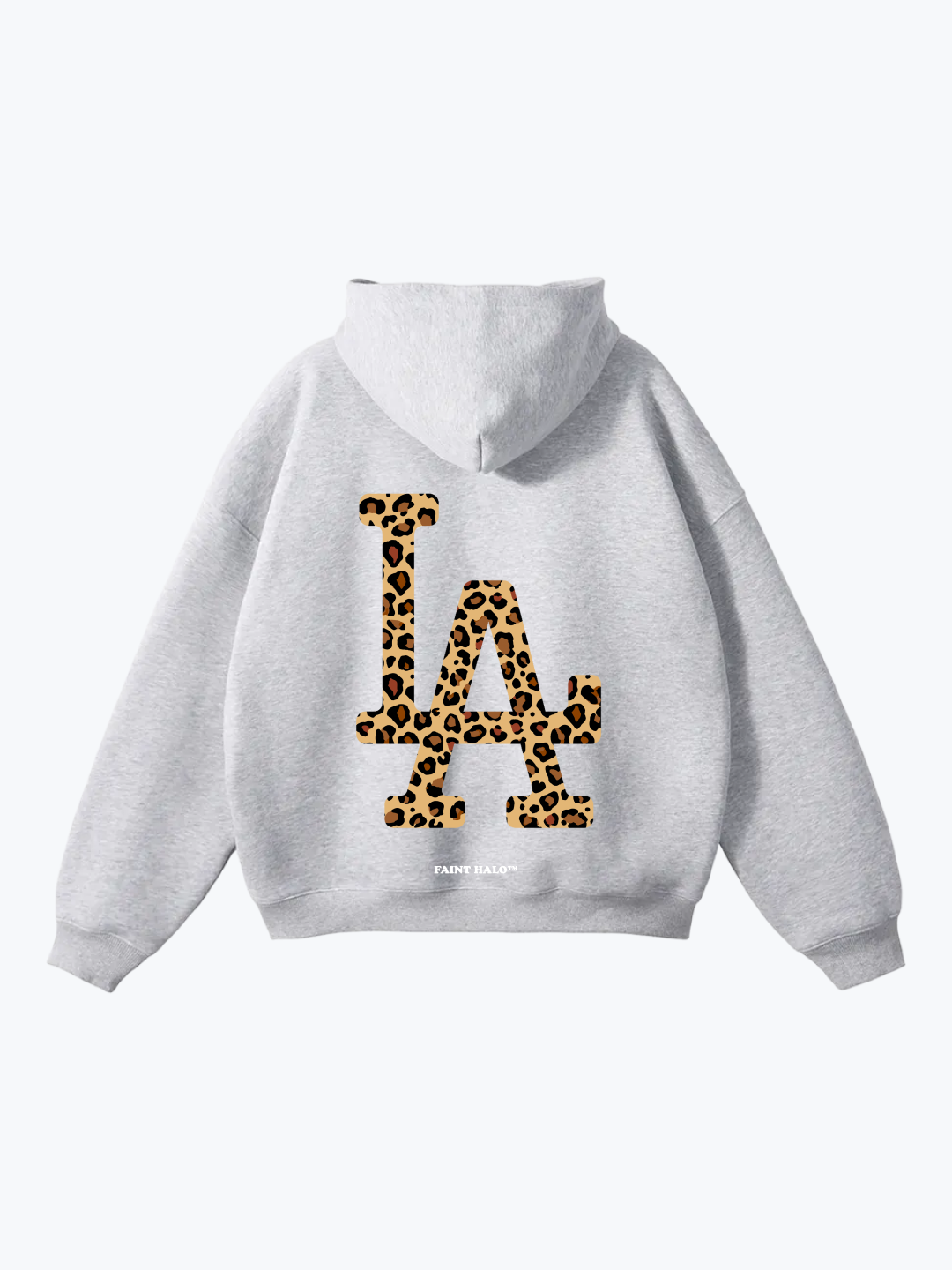 "LA" LEOPARD OVERSIZED HOODIE