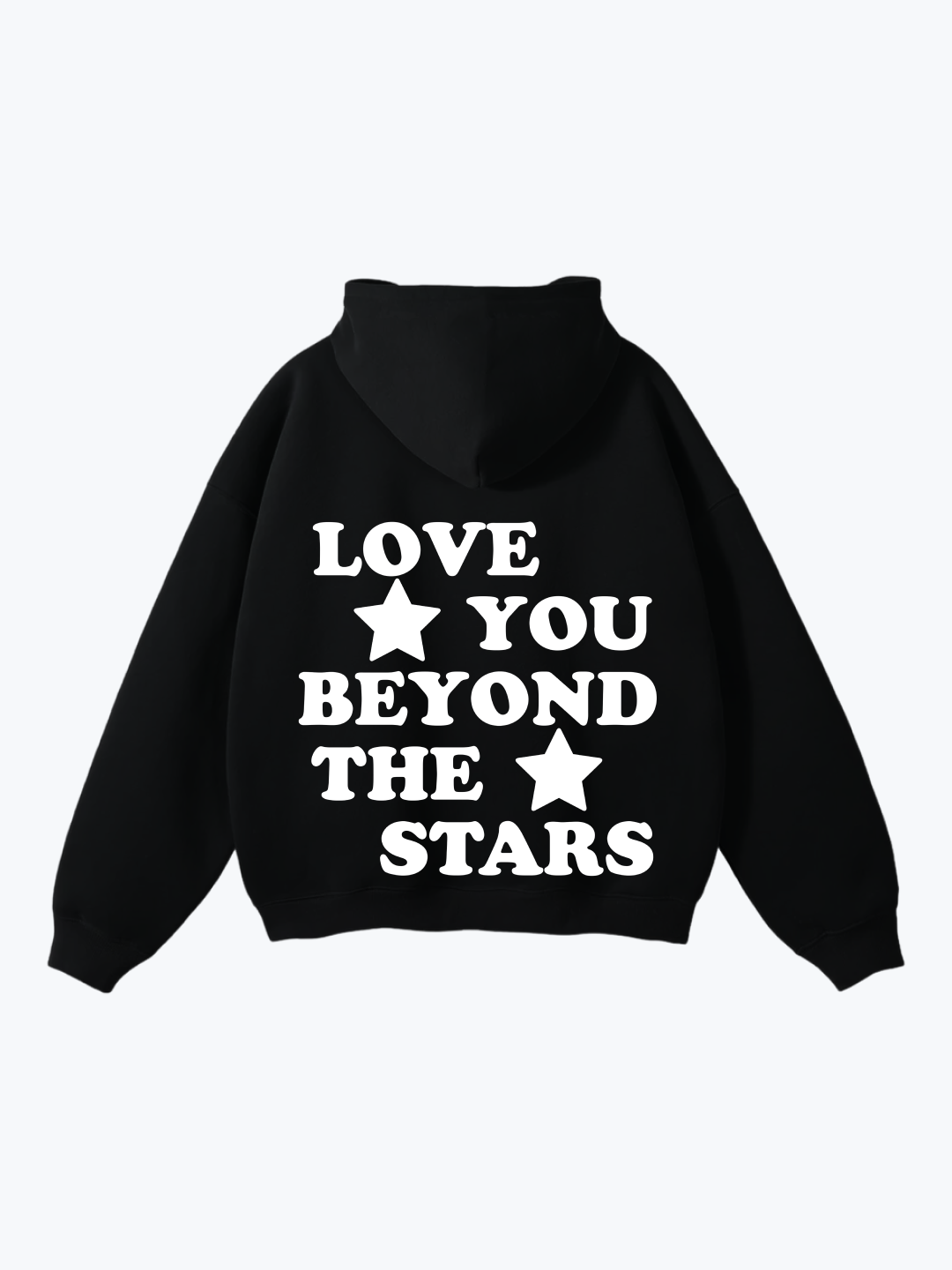 "LOVE YOU BEYOND THE STARS" OVERSIZED HOODIE