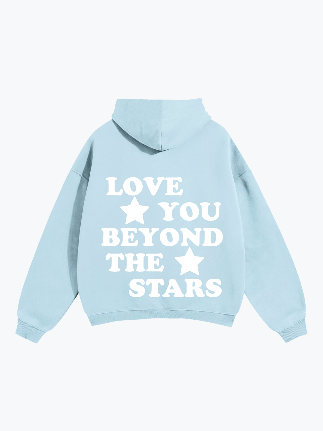 "LOVE YOU BEYOND THE STARS" OVERSIZED HOODIE