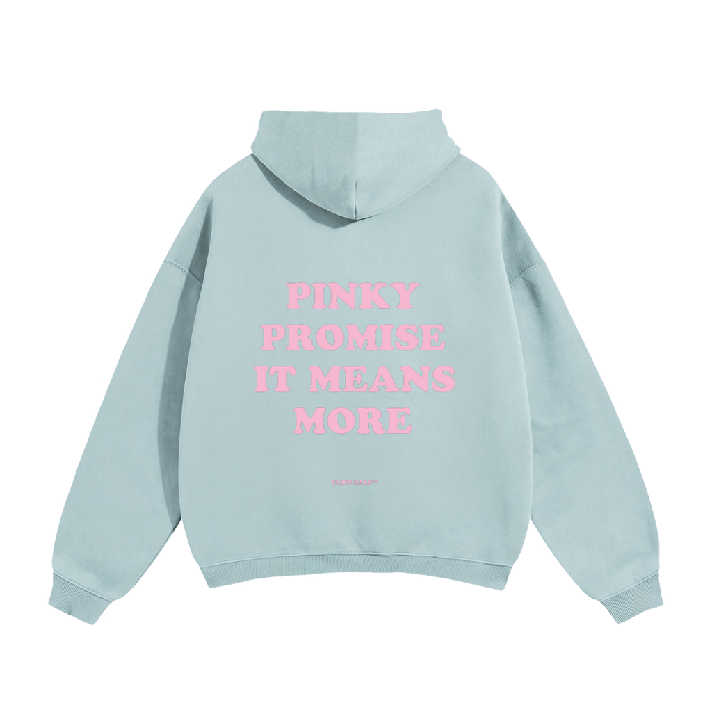 Pinky Promise It Means More Pink Heavyweight Hoodie