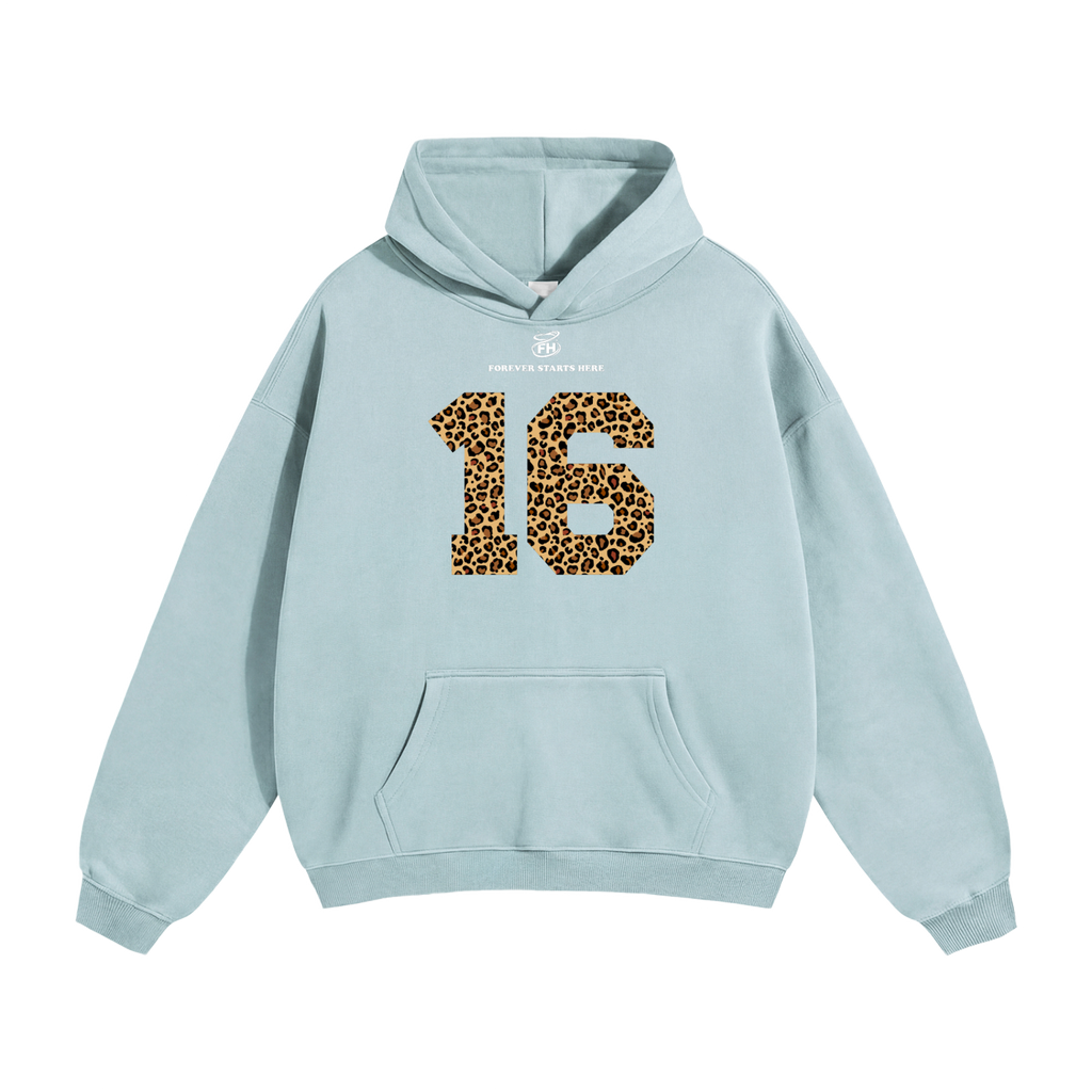 16:85 Leopard Heavyweight Hoodie