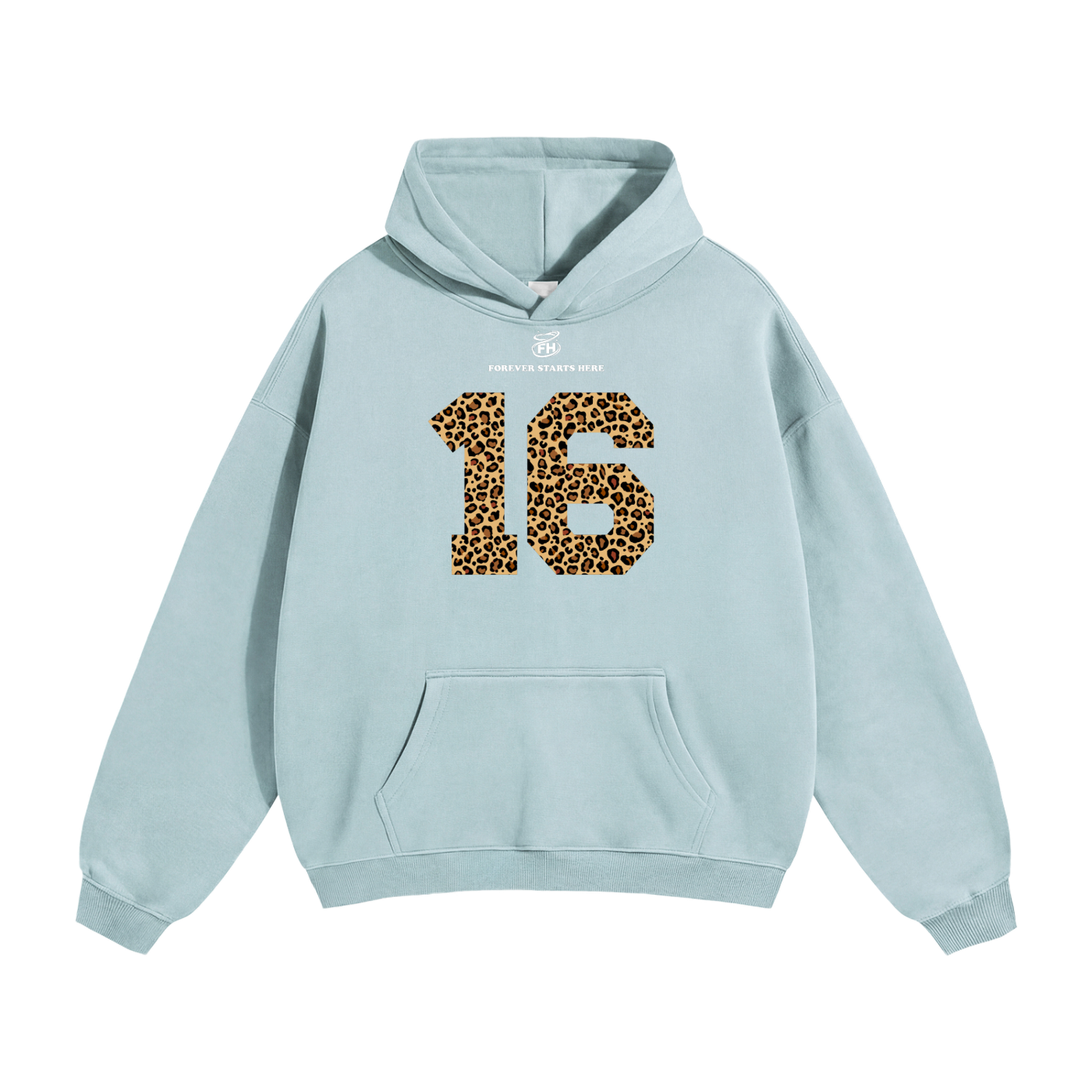 16:85 Leopard Heavyweight Hoodie