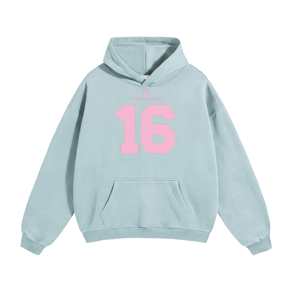 16:85 Pink Heavyweight Hoodie