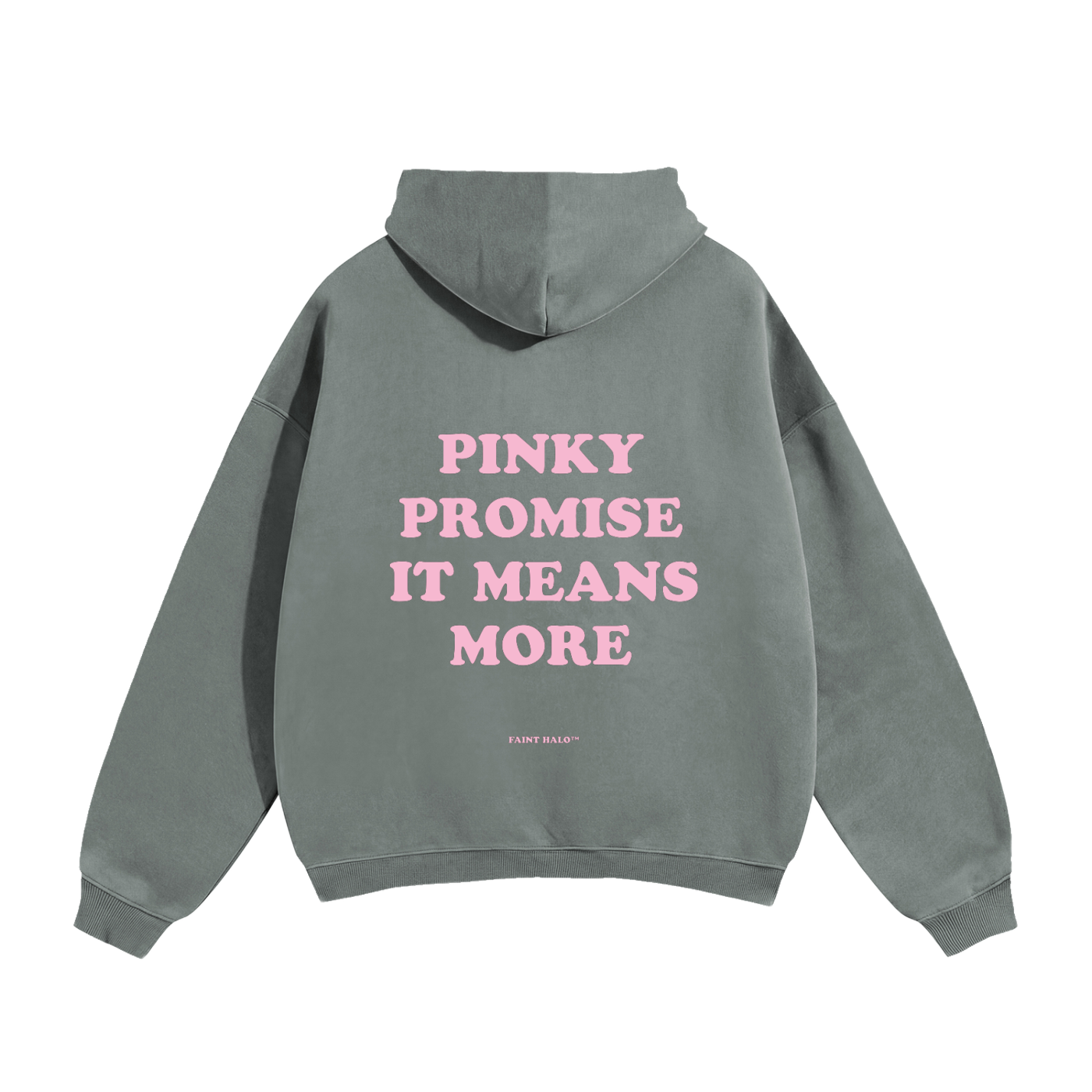 Pinky Promise It Means More Pink Heavyweight Hoodie