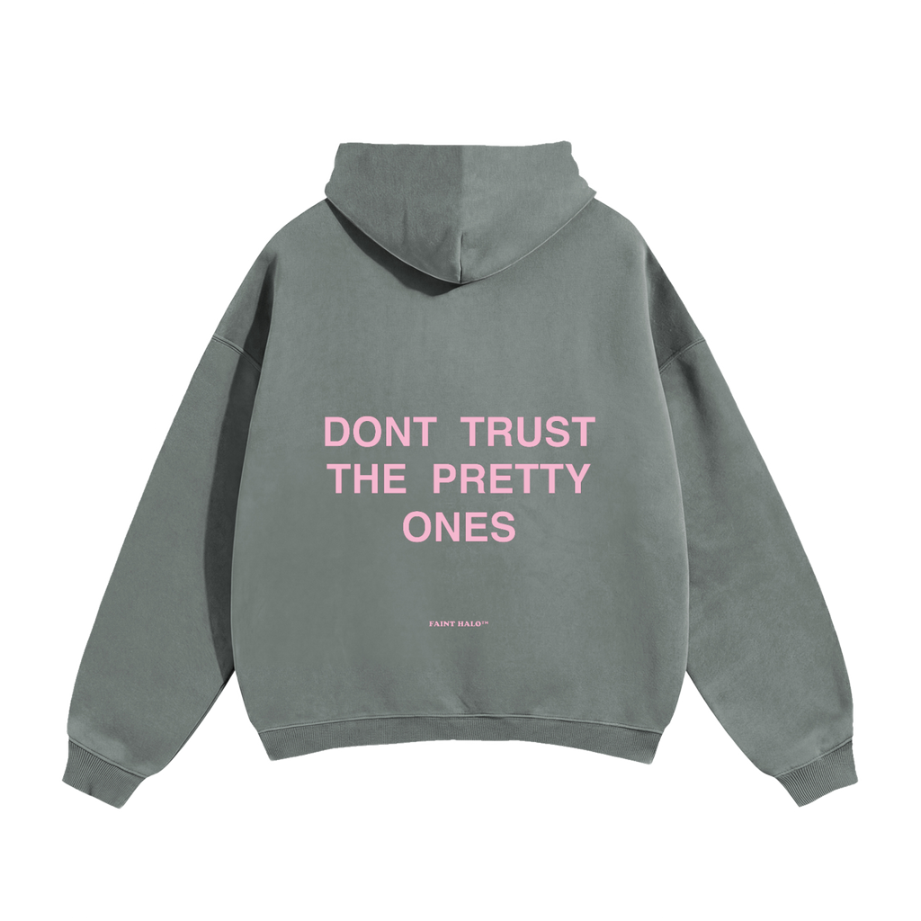 Dont Trust The Pretty Ones Pink Heavyweight Hoodie